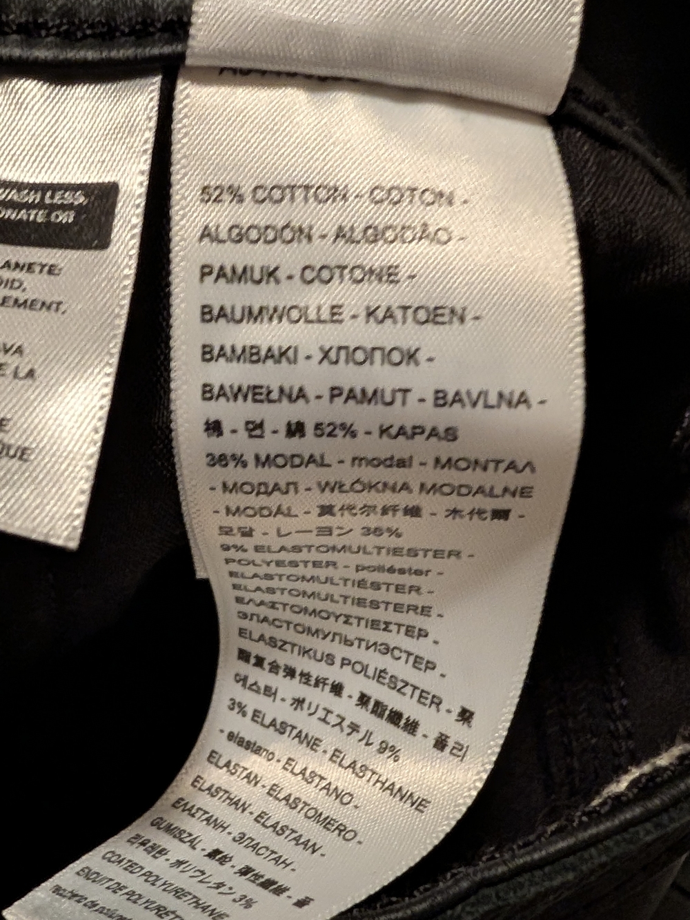 Levi's 724 Premium High Rise Straight Faux Leather Pants in Black 29x32 NWOT - Picture 9 of 16